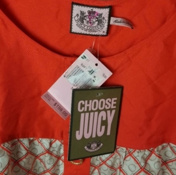 Juicy Couture Silk Top Orange - Picture 3 of 7